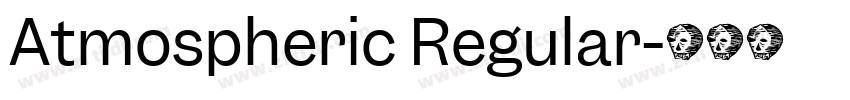 Atmospheric Regular字体转换